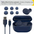 Jabra Elite 8 Active True Wireless Earbuds – Bluetooth Sports Earbuds with Secure in-Ear Fit for All-Day Comfort - Military Grade Durability, Active Noise Cancellation, Dolby Surround Sound - Navy - Safqqa