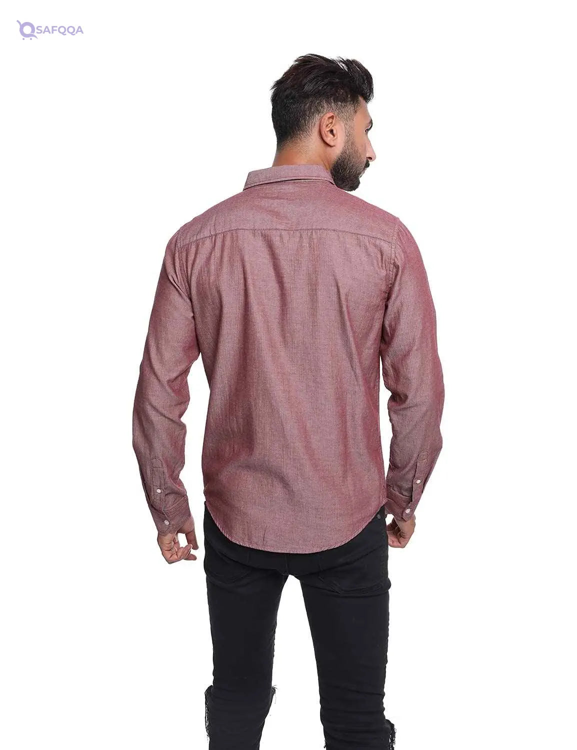 AEROPOSTALE Cotton Long Sleeves Slim-Fit Shirt for Men - Safqqa Egypt