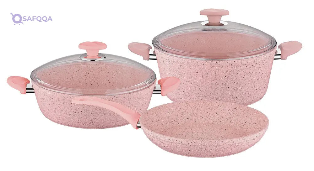 Papilla 7-Piece Cookware Set – Casseroles & Fry Pan - Safqqa