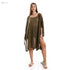 JAMILA Women Knitted Deep Round Batwing Sleeves Cover Up OUTERWEAR - Safqqa Egypt