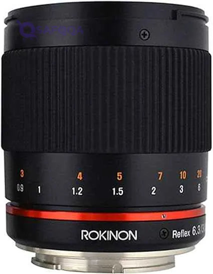 Rokinon 300M-FX-BK 300mm F6.3 Mirror Lens for Fuji X Mirrorless Interchangeable Lens Cameras , Black - Safqqa Egypt