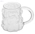 Bubbles Glass Mug 170ml – Clear Transparent Design - Safqqa