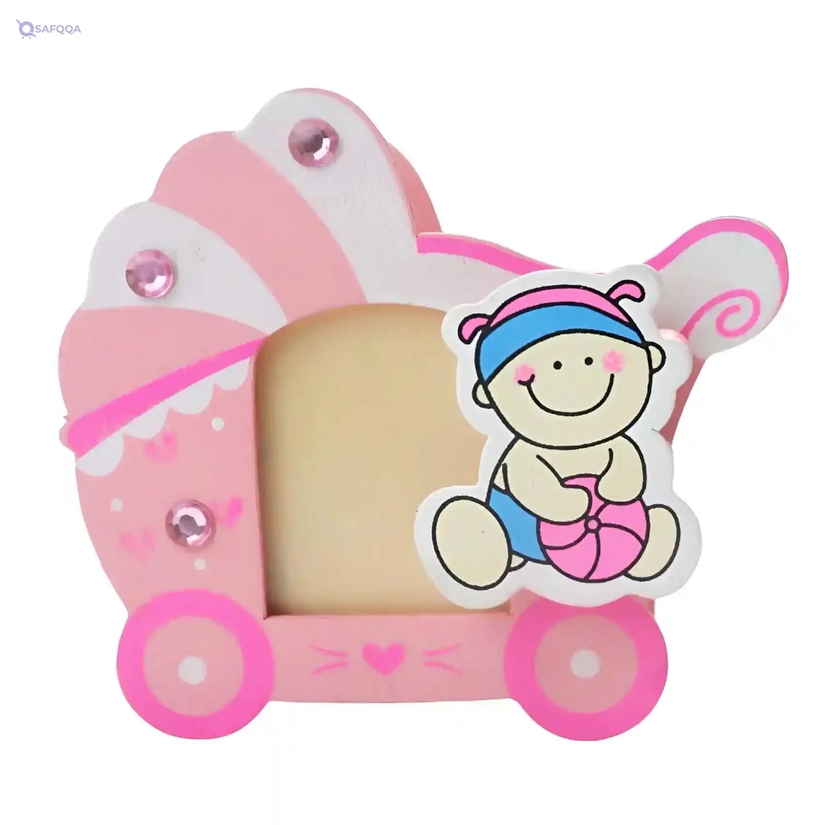 Welcome Baby Gift Set For Baby Shower Shape Pencil Case For Girls-Pink - Safqqa