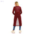 JAMILA Self Patterned Open Neckline Long Cardigan For Women,Versatile design pairs well with tops, jeans, and dresses. - Safqqa