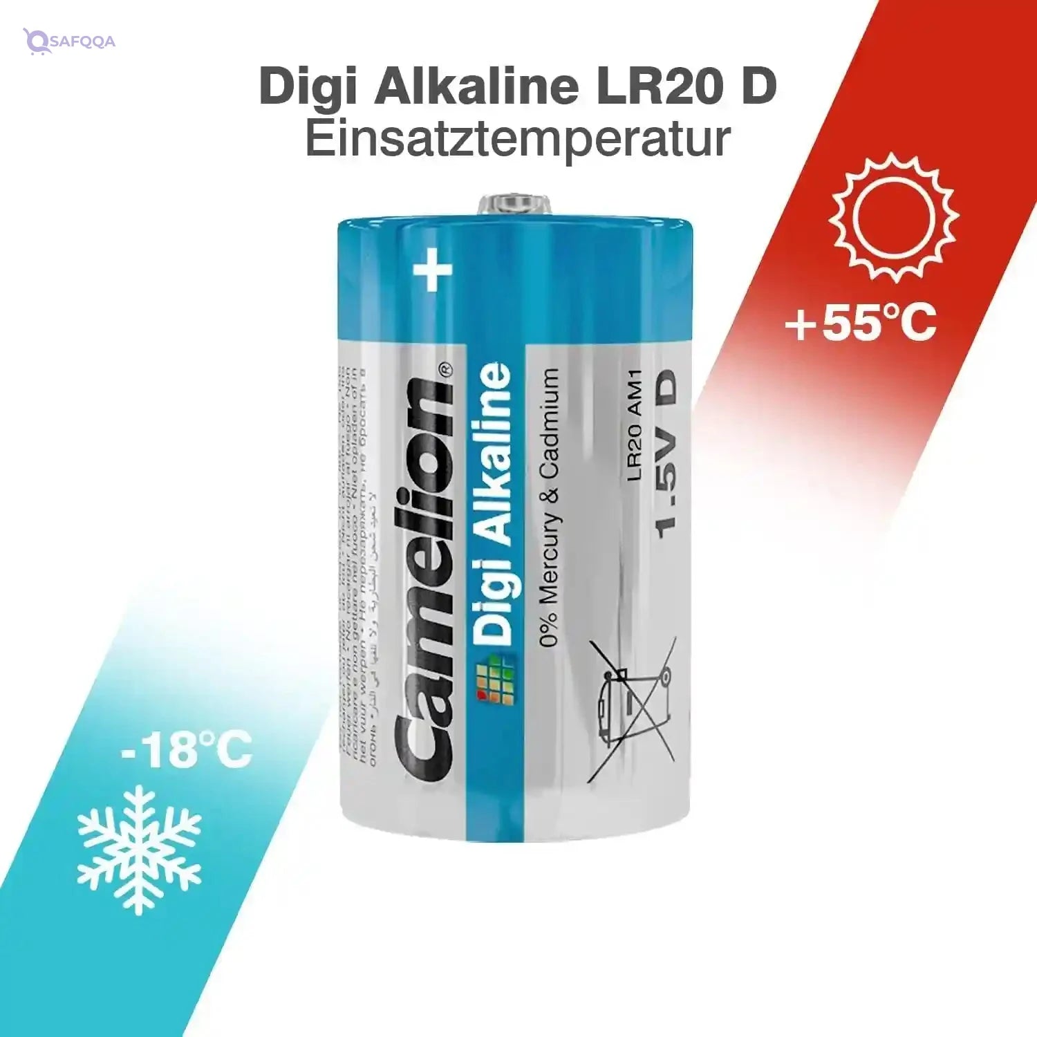 Camelion LR 20 D Mono Digi Alkaline Battery (Pack of 2) - Safqqa Egypt