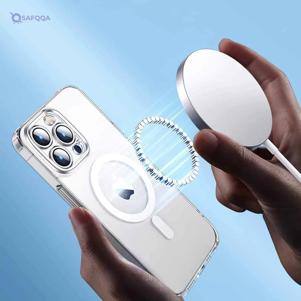 Joyroom JR-14D6 Magnetic Protective Phone Case for iP 14 Pro 6.1"-Transparent - Safqqa Egypt