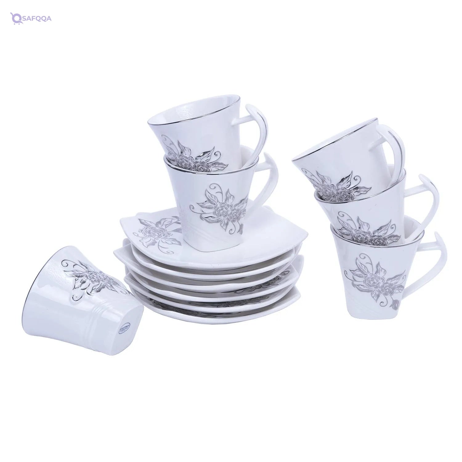 Royalford Cup & Saucer 12pcs - Safqqa