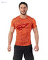 Magma Polyester Printed Round Neck Short Sleeves Sport T-Shirt for Men - Safqqa Egypt