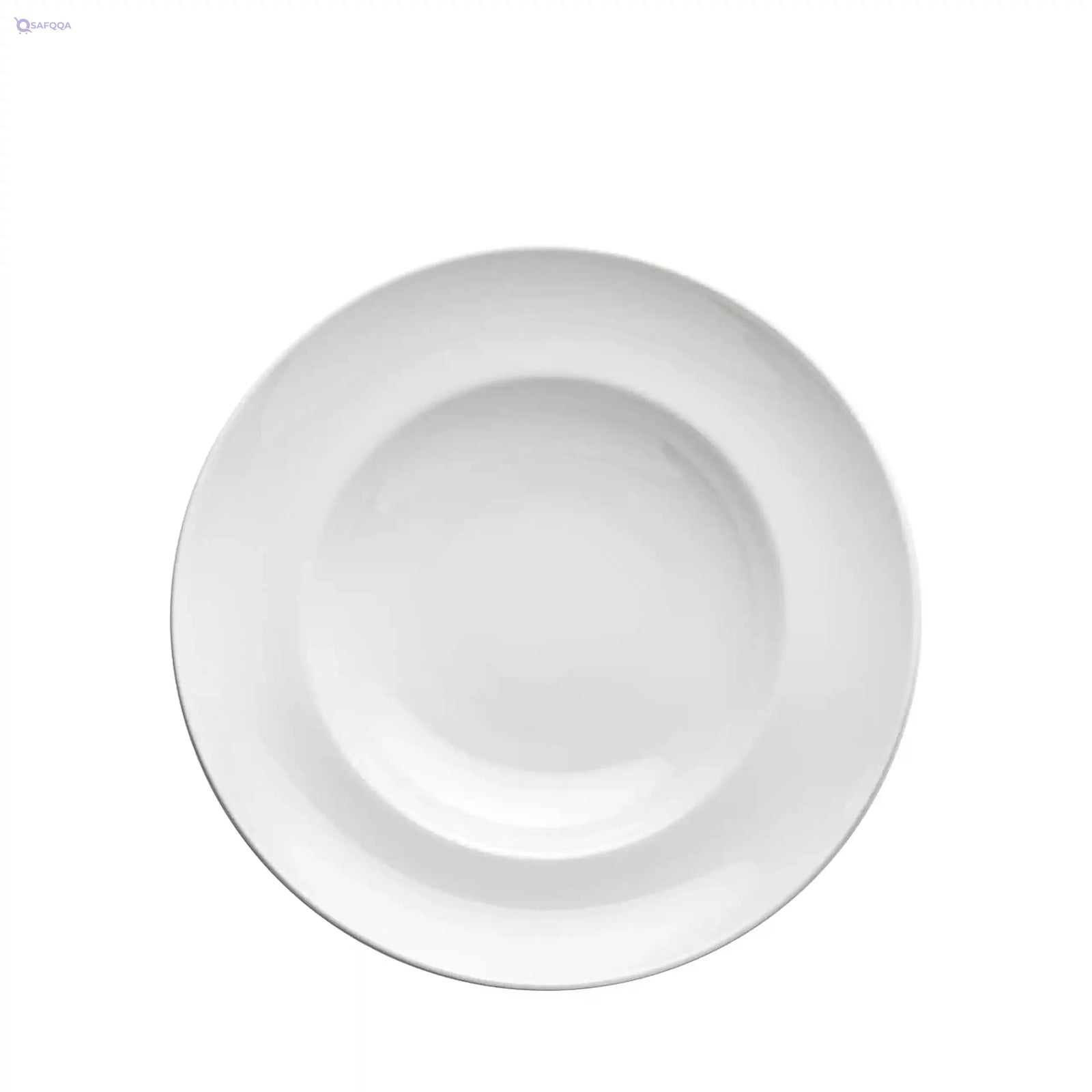 Fathy Mahmoud White porcelain pasta plate 30 cm - Safqqa
