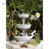 Bama Bowls AP-62002 Fontana 3 Tiered Planter, White, Made In Italy - Safqqa Egypt