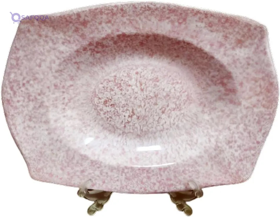 Pure  Melamine Granite Large Square Food Service Plate, this piece is a professional and attractive serving - Safqqa