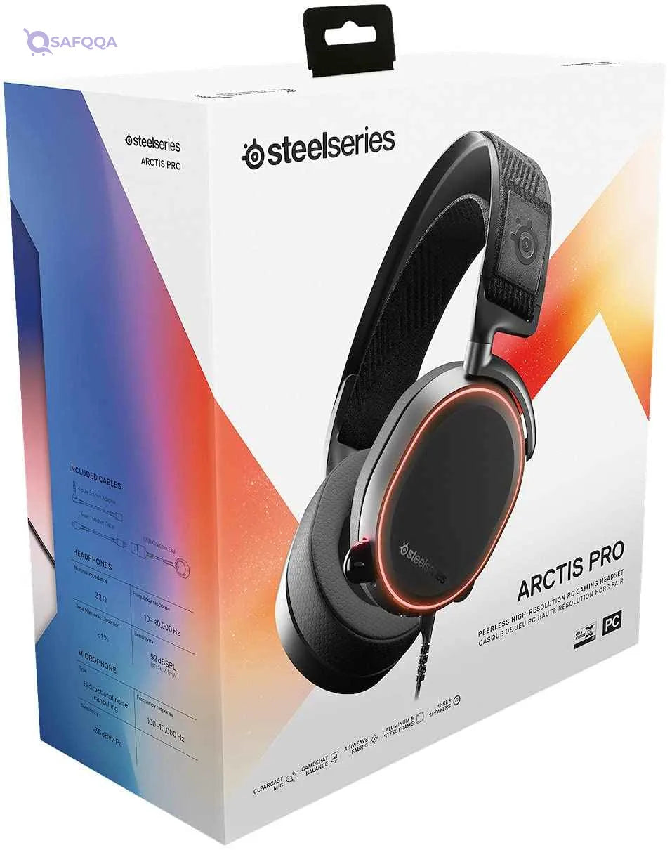 SteelSeries - Gaming Headset - Hi-Res Speaker Drivers - DTS Headphone:X v2.0 Surround - Black - Safqqa