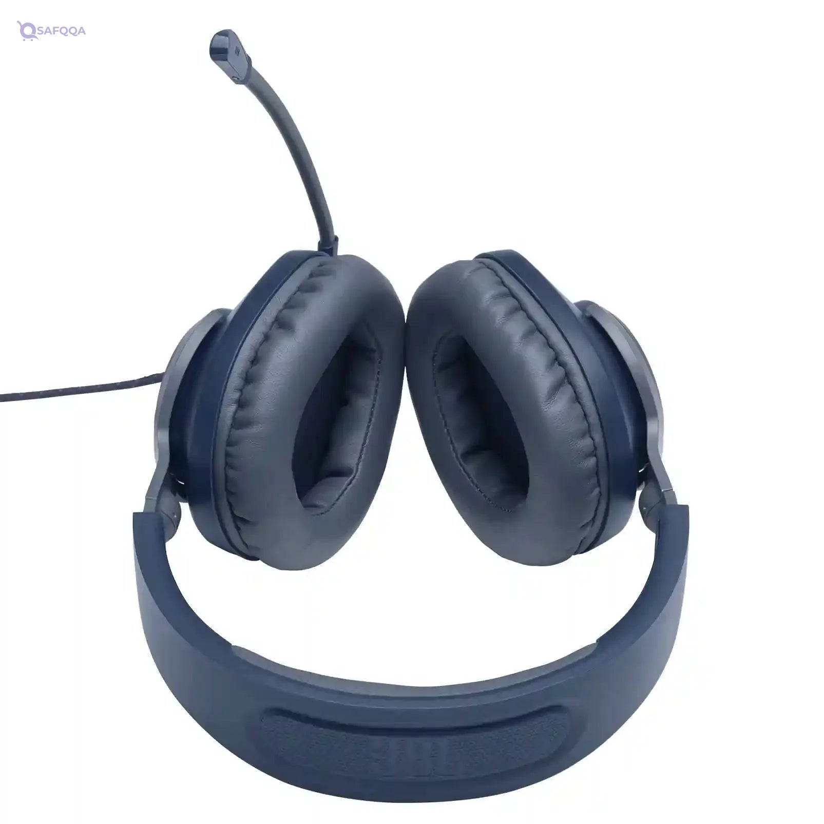 JBL Quantum 100 Wired Over-Ear Gaming Headset With A Detachable Voice-Focus Boom Mic, Quantumsound Signature, Lightweight Headband, Memory Foam Ear Cushion, Pc And Gaming Console Compatible - Blue - Safqqa