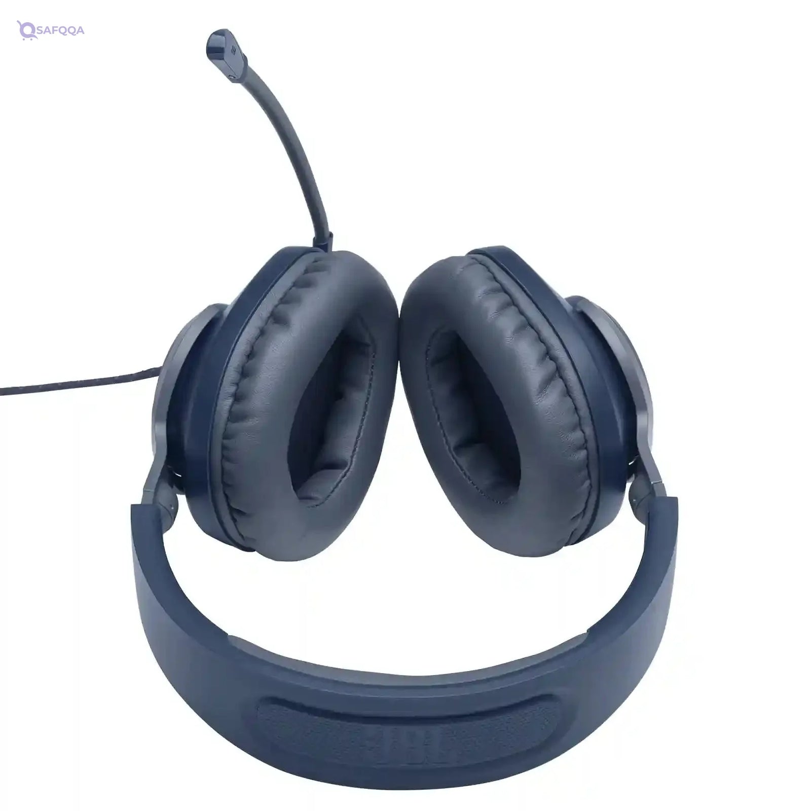 JBL Quantum 100 Wired Over-Ear Gaming Headset With A Detachable Voice-Focus Boom Mic, Quantumsound Signature, Lightweight Headband, Memory Foam Ear Cushion, Pc And Gaming Console Compatible - Blue - Safqqa