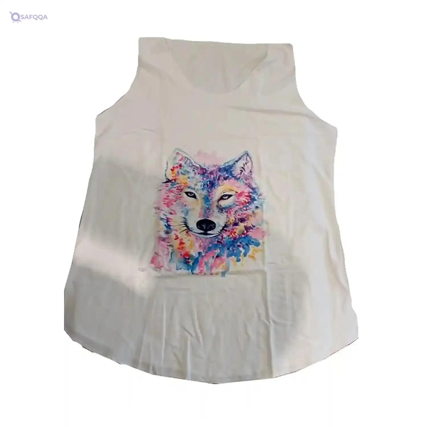 So Seductive Cotton T Shirt With Wolf Design For Women - Safqqa Egypt