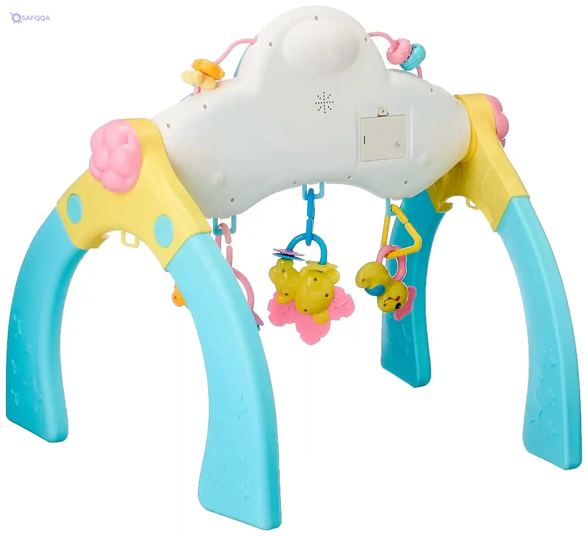 "3-in-1 Multifunctional Baby Body-Building Frame with Light, Music, and 3 Cute Baby Toys – For 3m+ (Lying Down), 6m+ (Learn to Sit), 9m+ (Learn to Walk) – Large Frame" - Safqqa