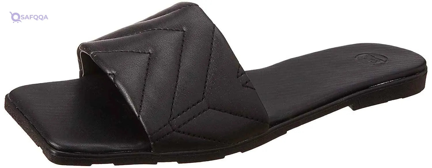 Club Aldo Quilted Square Toe Flat Slides for Women - Safqqa Egypt