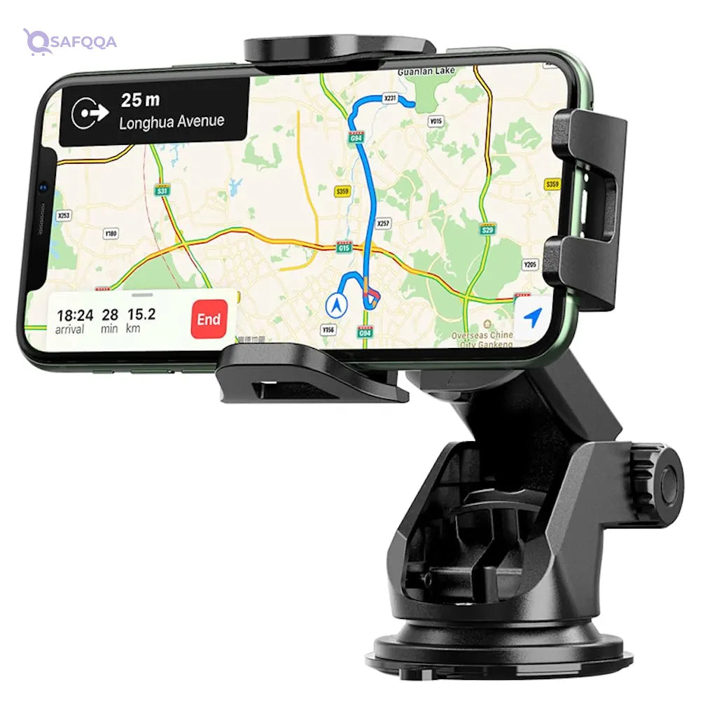 Hoco ca76 - touareg one-touch center console car holder compatible with iphone samsung xiaomi oppo huawei - Safqqa