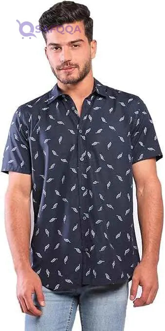 White Rabbit Men's Short Sleeve Shirt (Model: WR2085S21) - Safqqa Egypt