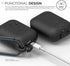 ELAGO AIRPODS WATERPROOF HANG CASE - BLACK - Safqqa