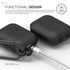 ELAGO AIRPODS WATERPROOF HANG CASE - BLACK - Safqqa