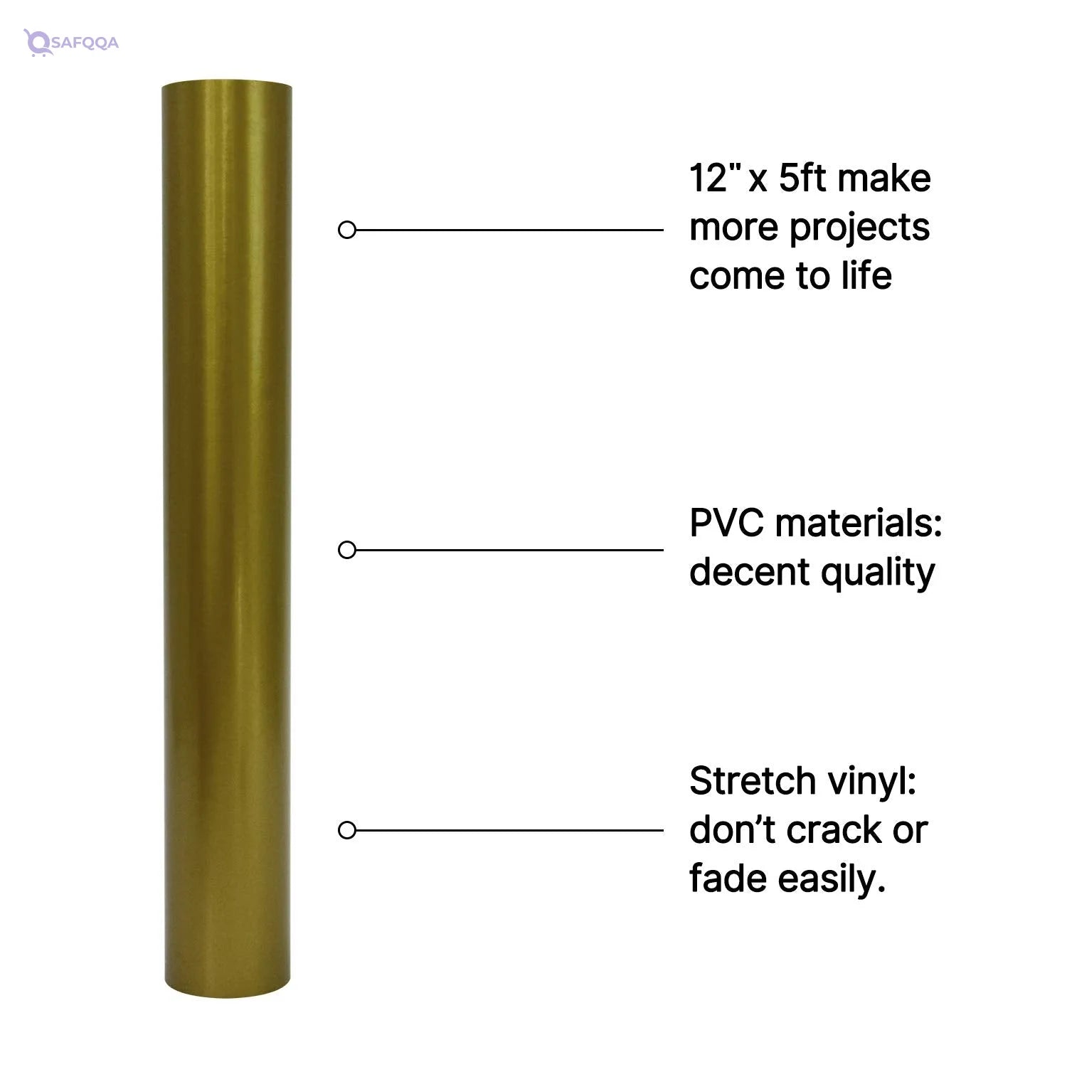 KENICUT Adhesive Craft Vinyl for Cricut, Silhouette & Cameo, Cold Changing Permanent Vinyl,,Works on multiple surfaces: glass, wood, metal, and more - Safqqa