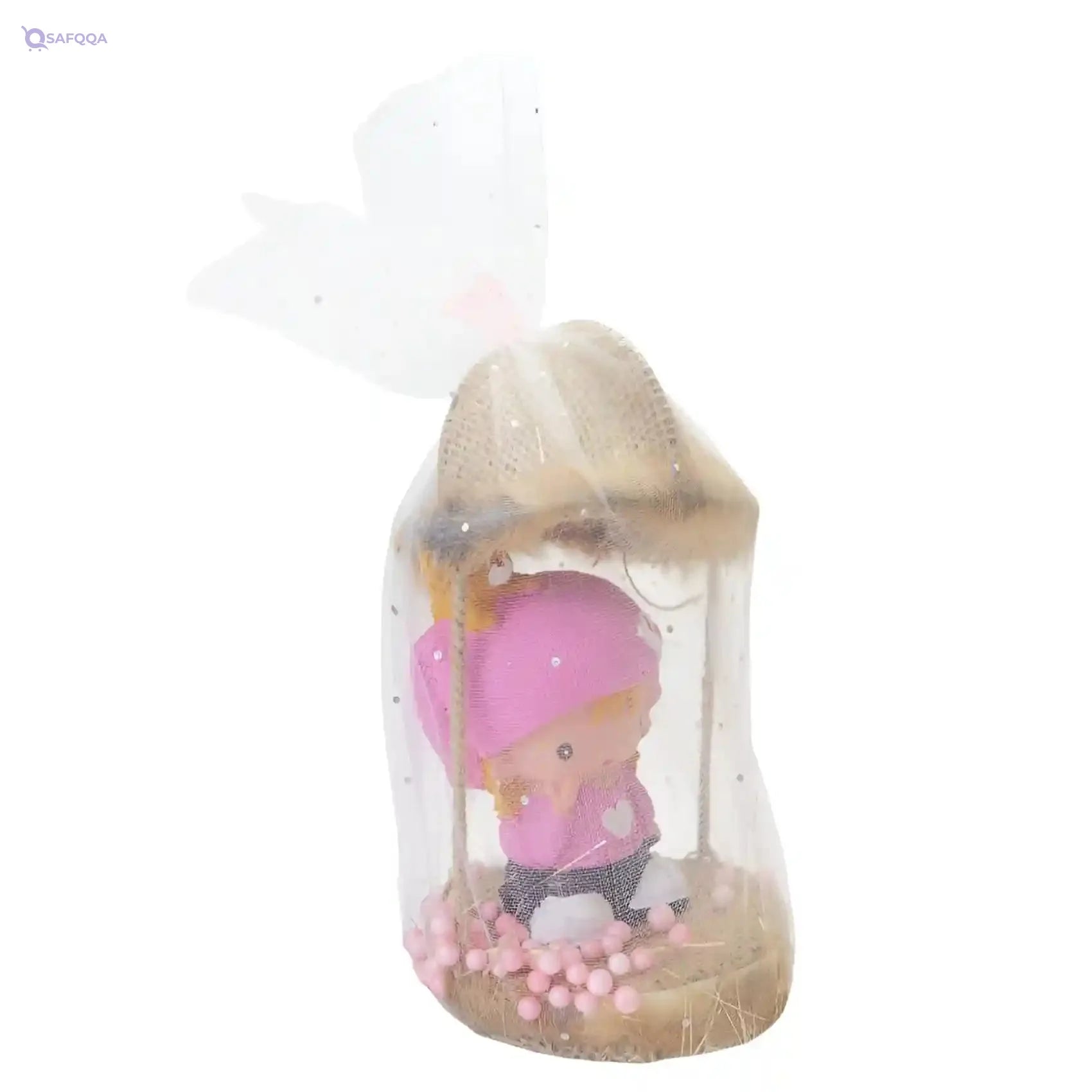 Welcome Baby Gift Set For Baby Shower Shape Doll For Girls-Pink - Safqqa