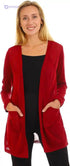 JAMILA Women's Short Cardigan with Front Pockets - Safqqa Egypt