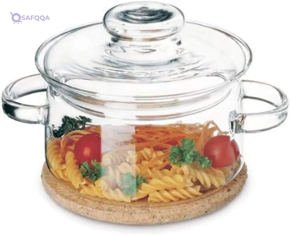 Simax Glass Casserole Dish with Lid – Heat-Resistant - Safqqa