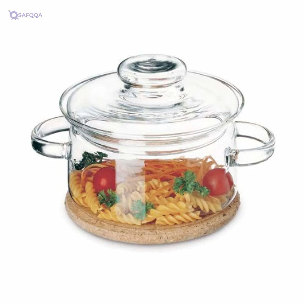 Simax Glass Casserole Dish with Lid – Heat-Resistant - Safqqa
