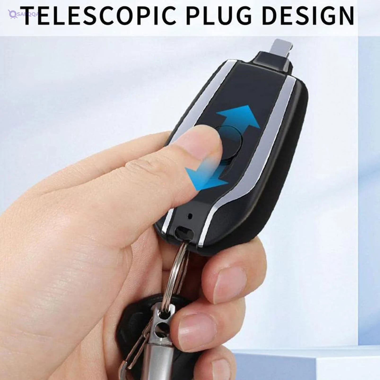 1500mAh Mini Power Emergency Pod – Portable Keychain Charger for iPhone & Type-C - Safqqa