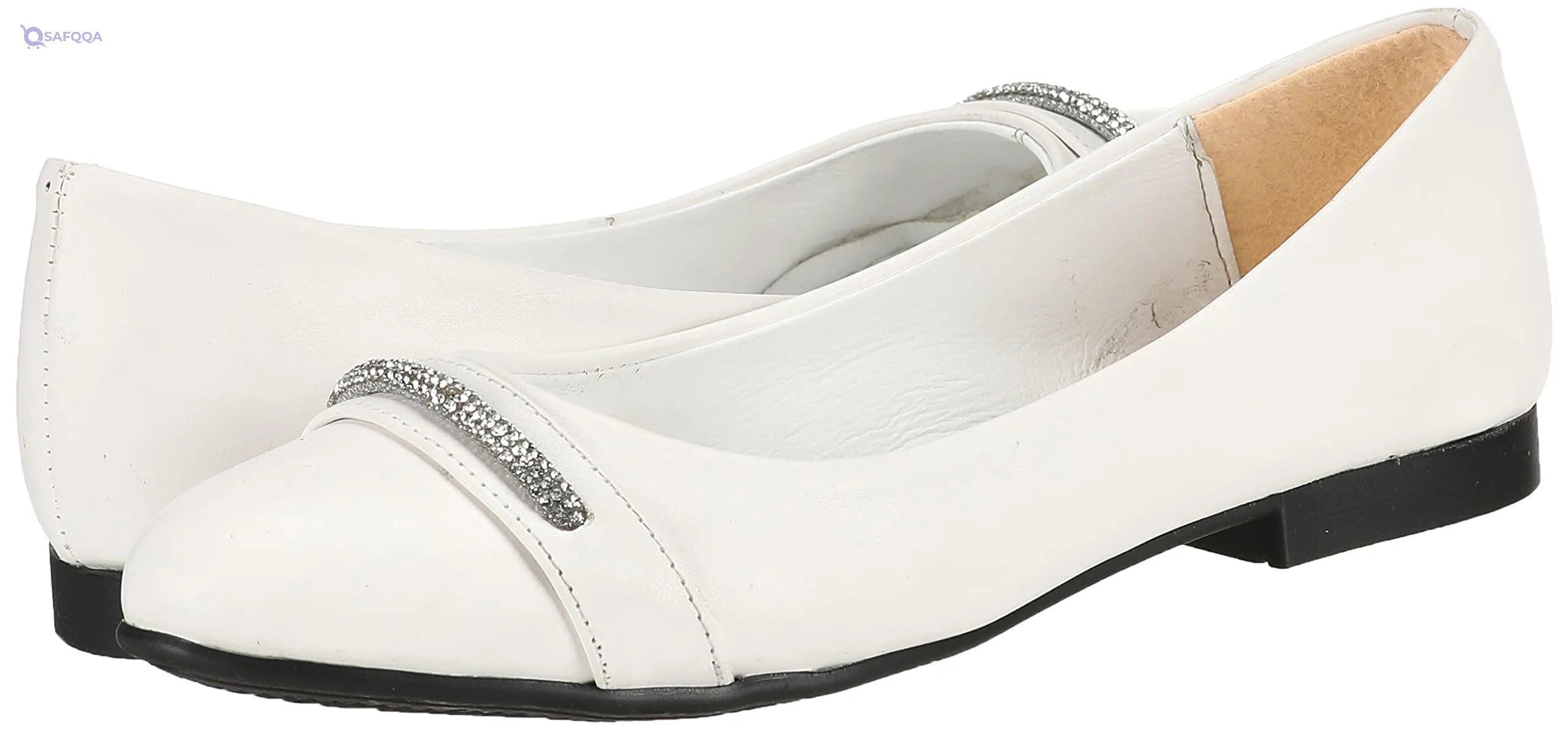 SWAY Shoes For Womens, White , Cushioned footbed for all-day comfort - Safqqa