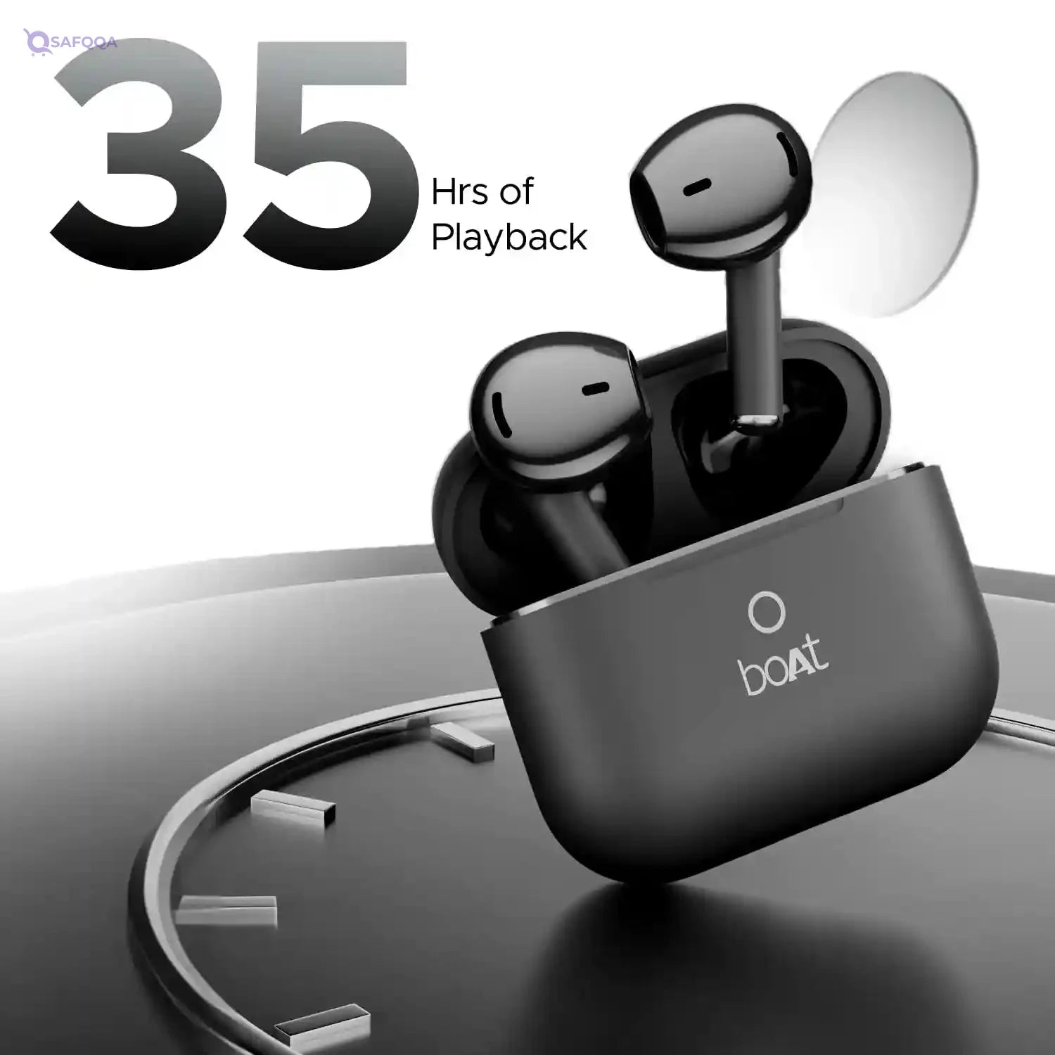 boAt Wireless Bluetooth Headset - Black - Safqqa