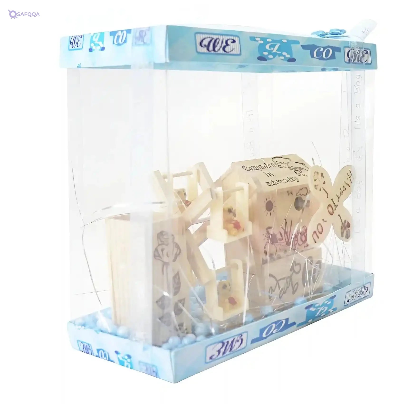 Welcome Baby Gift Set For Baby Shower Shape Farm With Sound For Boys - Safqqa