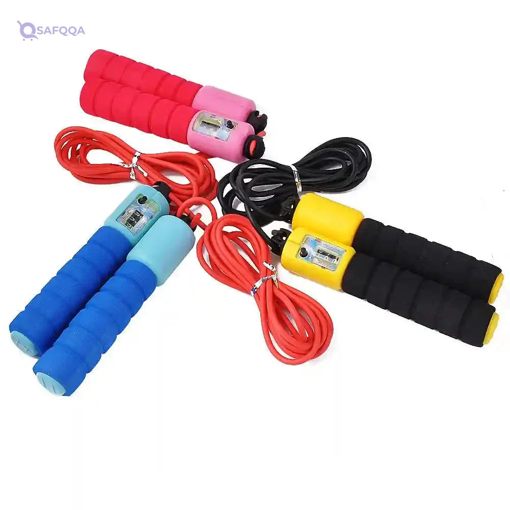 bilAnca Adjustable Jump Skipping Rope with Counter and Foam Handle (1 Pc Random Color) - Safqqa Egypt