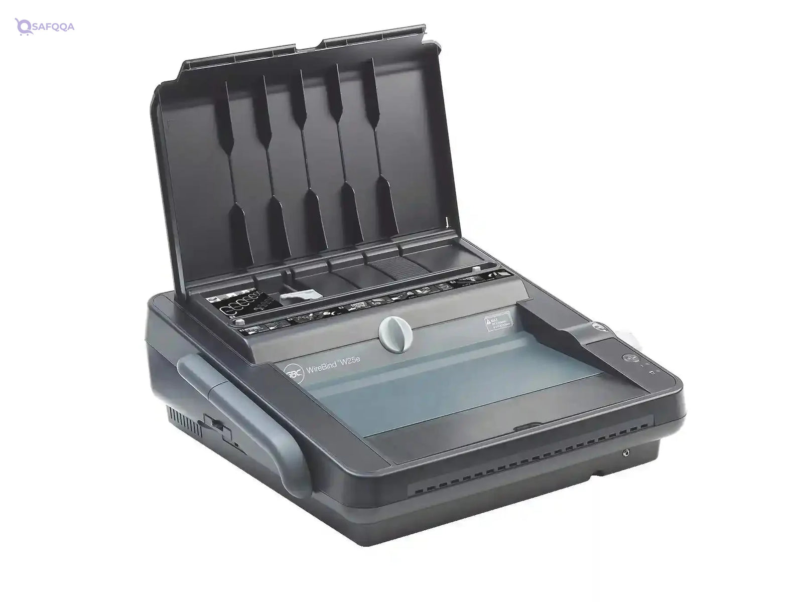 GBC WireBind W25E Binding Machine, Electronic Punch, 25 Sheet Punch Capacity, 125 Sheet Binding Capacity, A3(Landscape), A4 and A5 - Black, 4400427 ( Minor Scratches ) - Safqqa Egypt