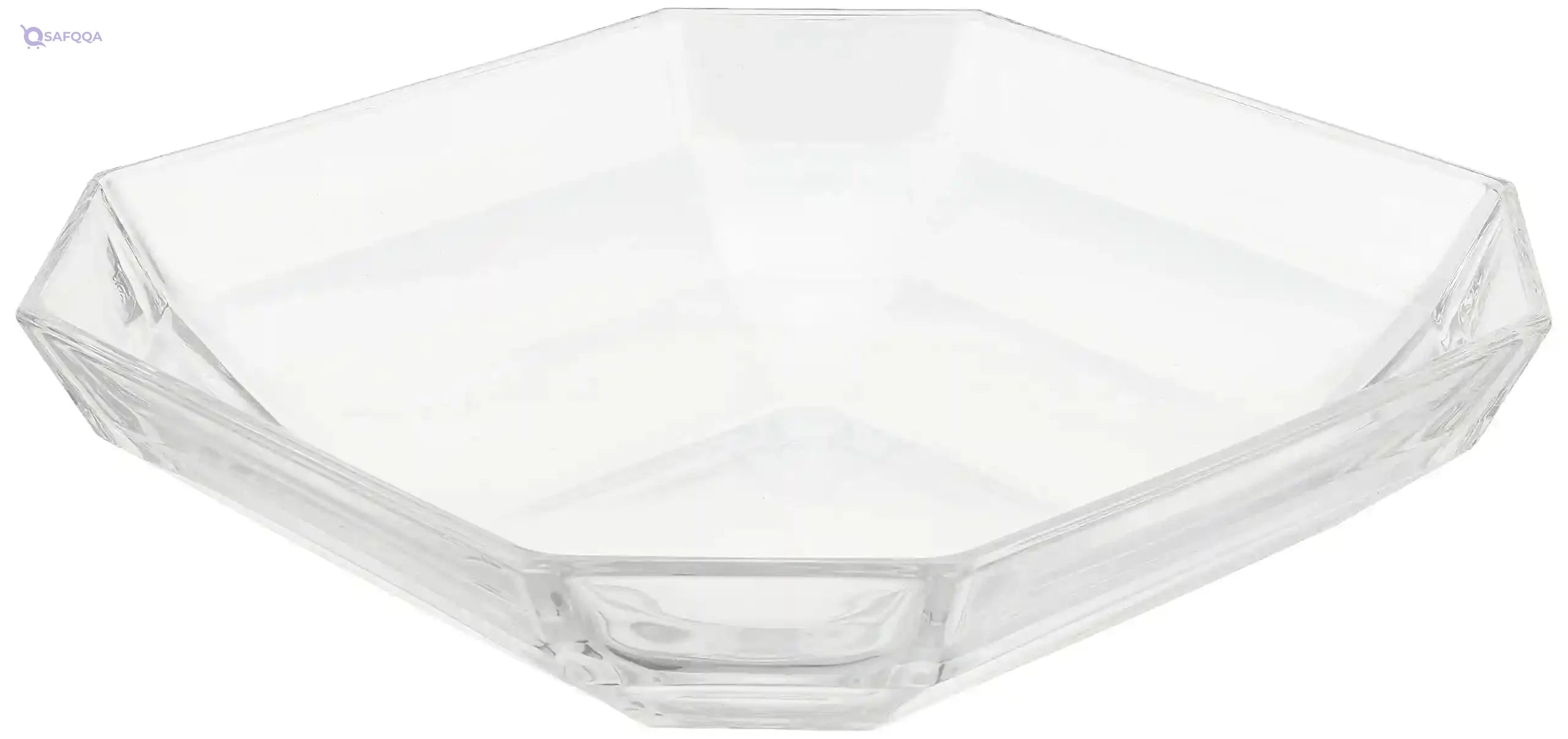 Vidivi Canova Glass Serving Platter - Clear-Open Box - Safqqa