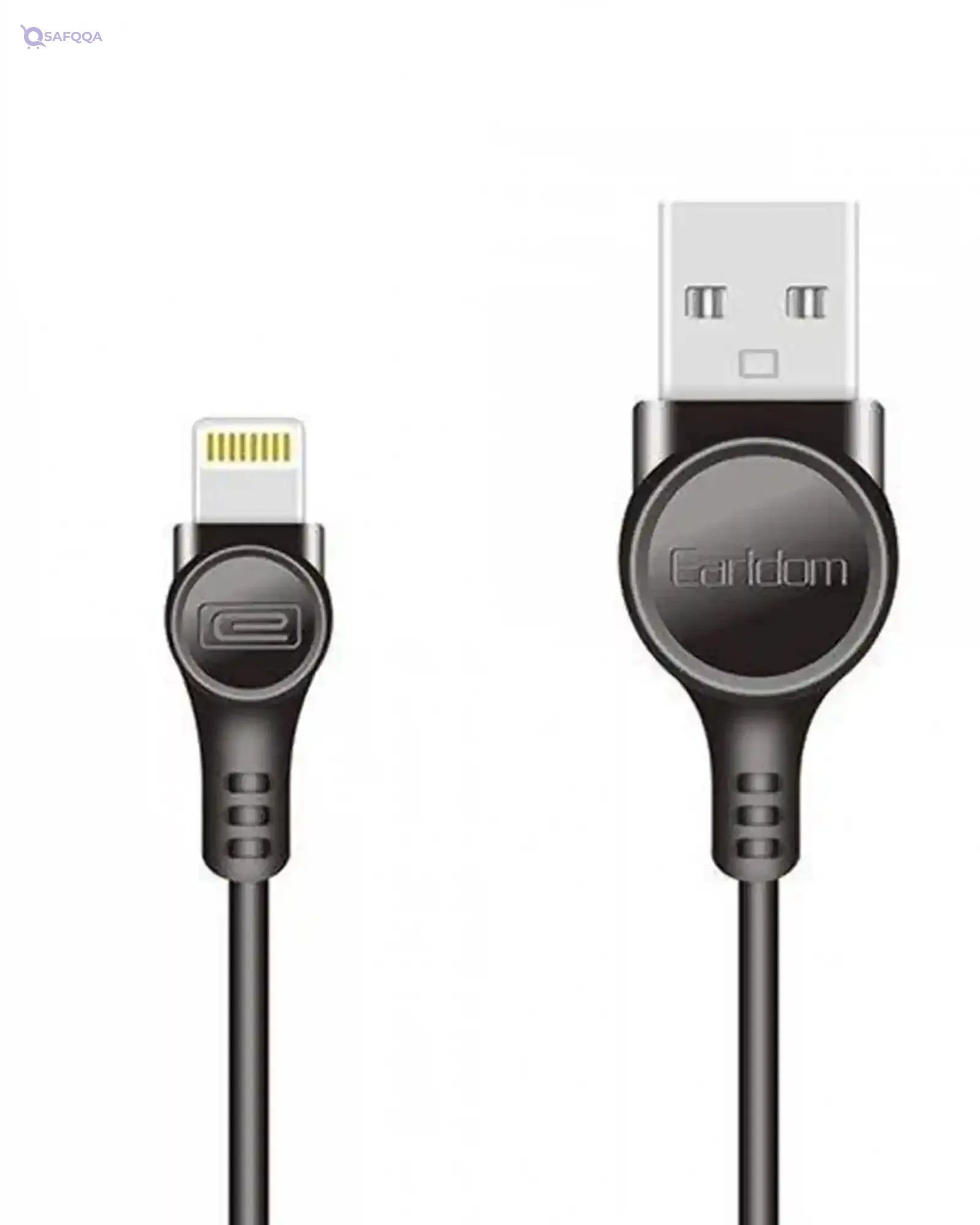Earldom Ec-044I lightning data transmission and charging cable 1m - Black - Safqqa Egypt