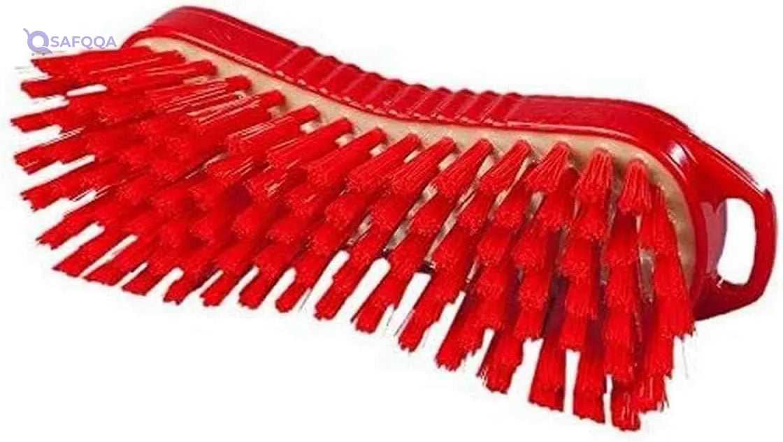 Maya Hand Scrub Brush Resin Set Stiff ( 210 x 70 mm ) Red 95063 - Safqqa Egypt