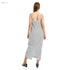 JAMILA Sleeveless Striped Casual Dress With Side Slits For Women,Stylish striped design for a modern, casual look. - Safqqa