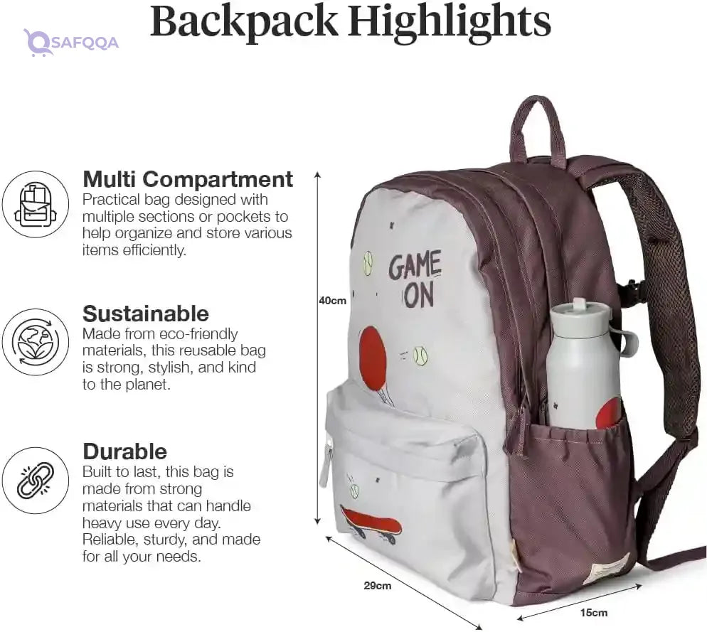Citron - Grand Backpack for Big Kids | PET Recycled Material - Cool Kid - Safqqa