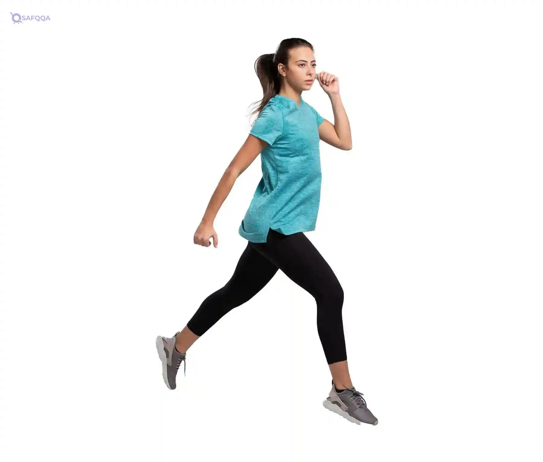 Magma Crew-Neck High-Low Regular-Fit T-Shirt for Women - Safqqa Egypt
