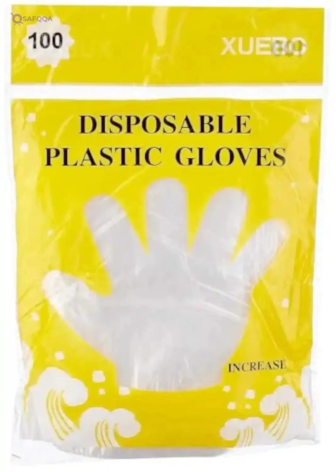 MT Disposable Plastic Gloves, 100 Pieces Ideal for kitchen use, cleaning, hair dyeing, and more - Safqqa