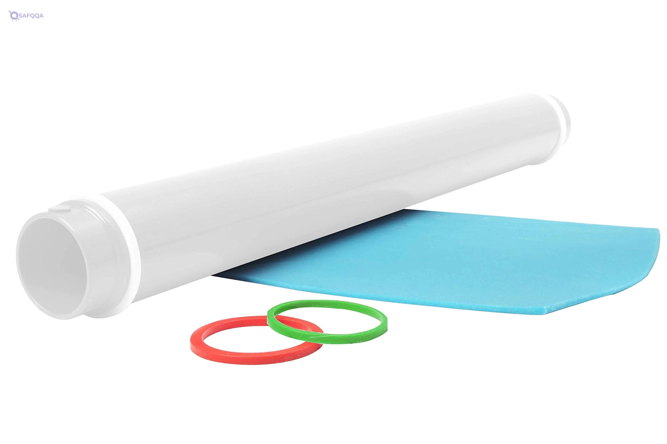 SILIKOMART - Dough Rolling Pin For Baking Pastries , With 3 silicone rings - Safqqa