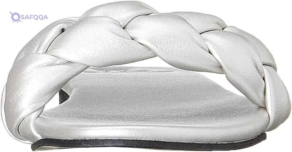 U By Misura Braided Strap Slides Slippers for Women - Safqqa Egypt