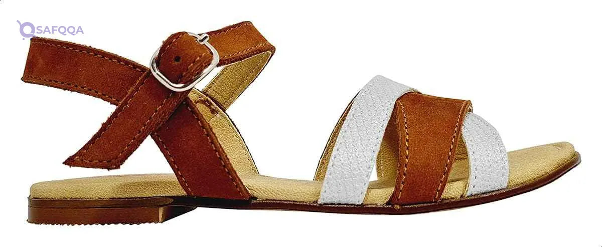 Summer Slingback Velcro Closure Flat Sandals for Girls - Safqqa Egypt