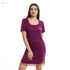 offcliff Women Deep Round Neck Comfy Sleepshirt With Lace Detailing NIGHTGOWN_NIGHTSHIRT - Safqqa Egypt