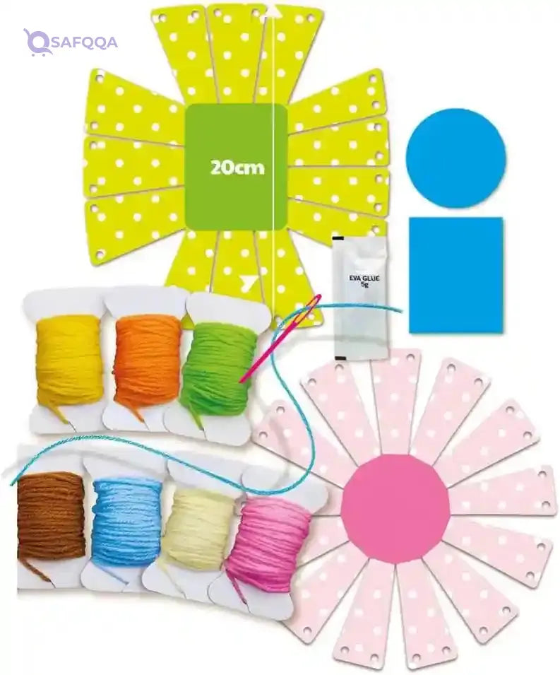 4M KidzMaker/Yarn Basket Weaving Art - Safqqa