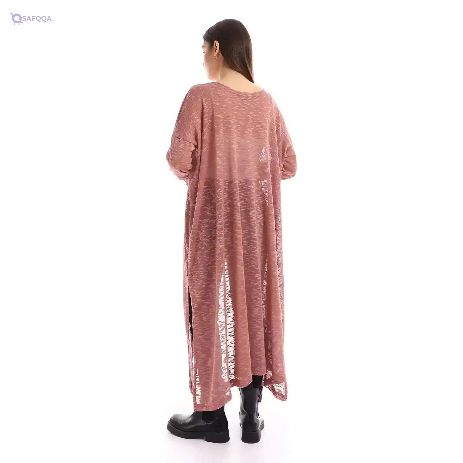 Jamila High Low Boat Neck Top Blouse For Women,Ideal for both casual and semi-formal occasions.. - Safqqa