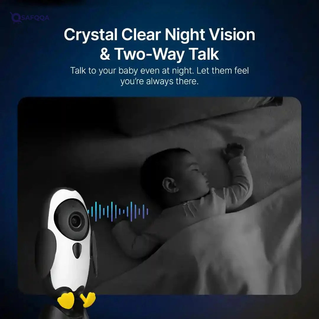 Qubo Smart Baby Camera – 1080P HD WiFi Monitor with Cry Alert & Two-Way Audio - Safqqa